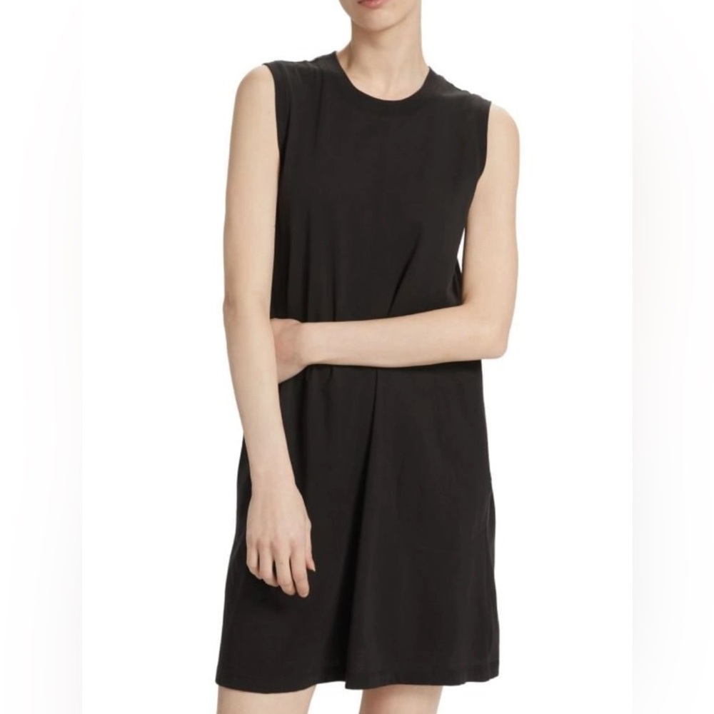 ATM Anthony Thomas Melillo NWT Black Sleeveless Jersey Mini Dress with Pockets